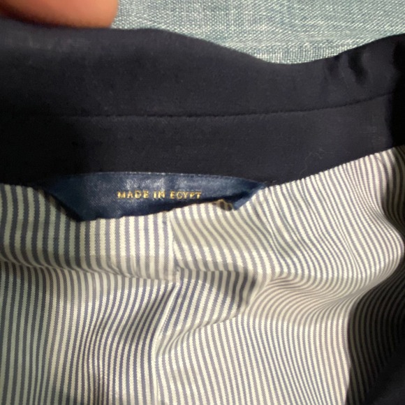 Brooks Brothers Explorer Regent Fit Wool Navy Blazer Gold Buttons Men's Size 46 - Picture 5 of 11